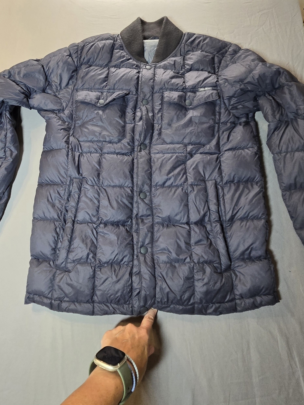 Eddie Bauer Blue Down Puffer Jacket | Men's Small